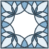 Glasses Stained Mosiac 107 Element from Patterns Mosaic - Monochrome Set