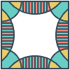 Glasses Stained Mosiac 109 Element from Patterns Mosaic - Colors Set