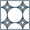Glasses Stained Mosiac 112 Element from Patterns Mosaic - Linear Set
