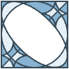 Glasses Stained Mosiac 113 Element from Patterns Mosaic - Monochrome Set