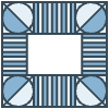 Glasses Stained Mosiac 114 Element from Patterns Mosaic - Monochrome Set