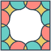 Glasses Stained Mosiac 115 Element from Patterns Mosaic - Colors Set