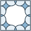 Glasses Stained Mosiac 115 Element from Patterns Mosaic - Monochrome Set