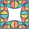 Glasses Stained Mosiac 117 Element from Patterns Mosaic - Colors Set