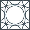 Glasses Stained Mosiac 119 Element from Patterns Mosaic - Linear Set