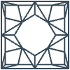 Glasses Stained Mosiac 122 Element from Patterns Mosaic - Linear Set
