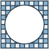 Glasses Stained Mosiac 139 Element from Patterns Mosaic - Monochrome Set
