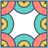 Glasses Stained Mosiac 141 Element from Patterns Mosaic - Colors Set