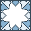 Glasses Stained Mosiac 151 Element from Patterns Mosaic - Monochrome Set