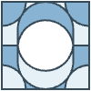 Glasses Stained Mosiac 155 Element from Patterns Mosaic - Monochrome Set