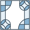 Glasses Stained Mosiac 159 Element from Patterns Mosaic - Monochrome Set