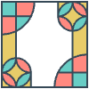 Glasses Stained Mosiac 159 Element from Patterns Mosaic - Colors Set