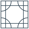 Glasses Stained Mosiac 81 Element from Patterns Mosaic - Linear Set
