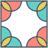 Glasses Stained Mosiac 98 Element from Patterns Mosaic - Colors Set