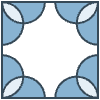 Glasses Stained Mosiac 98 Element from Patterns Mosaic - Monochrome Set