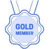 Gold Member Prize Element from Badges Classic - Shadow Set