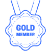 Gold Member Prize Element from Badges Classic - Line Set