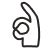 Hand 4 Element from Doodles - Monochrome Set