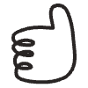 Hand 6 Element from Doodles - Monochrome Set
