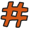 Hashtag Element from Doodles - Classic Set