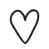 Heart 1 Element from Doodles - Monochrome Set