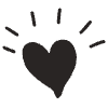 Heart 4 Element from Doodles - Monochrome Set