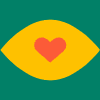 Heart In Eye Element from Patterns Tiles - Color Set