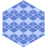 Hexagon Element from Geometric Shapes - Texturized Set