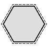 Hexagon Frame Profile Dash Element from Cyber GUI Elements Set