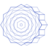 Hexagon Spin Element from Symbols 3D - Wireframe Set