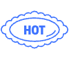 Hot Ellipse Element from Badges Classic - Line Set