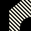 House Diagonal Oblique Element from Patterns Tiles - Monochrome Set