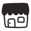 House Shop 1 Element from Doodles - Monochrome Set