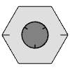 Hud Focus Hexagon Element from Cyber GUI Elements Set