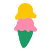 Ice Cream Element from Doodles - Flat Set