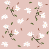 Kobus Magnolia 1 Element from Backgrounds - Seamless Set