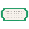 Label 1 Element from Washi Tapes - Flat Set