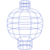 Lamp Element from Symbols 3D - Wireframe Set