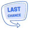 Last Chance Bubble Arrow Element from Badges Classic - Shadow Set
