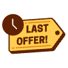 Last Offer Tag Element from Badges Geometric Set