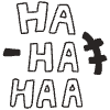 Laugh Element from Doodles - Monochrome Set