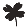 Leaf 1 Element from Doodles - Monochrome Set
