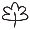 Leaf 4 Element from Doodles - Monochrome Set