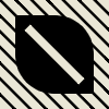 Leaf Diagonal Oblique Line Element from Patterns Tiles - Monochrome Set