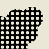 Leaves Cloud Polka Dot Element from Patterns Tiles - Monochrome Set