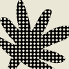 Leaves Polka Dot Element from Patterns Tiles - Monochrome Set