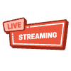 Life Streaming Banner Element from Badges Geometric Set