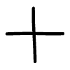 Line Add Plus Element from Hand Drawn Icons - Variable Thickness Set