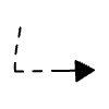 Line Arrow Angled Dashed Filled Head Short 5 Element from Arrows - Variable Line Thickness Set