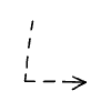 Line Arrow Angled Dashed Line Head Medium 9 Element from Arrows - Variable Line Thickness Set